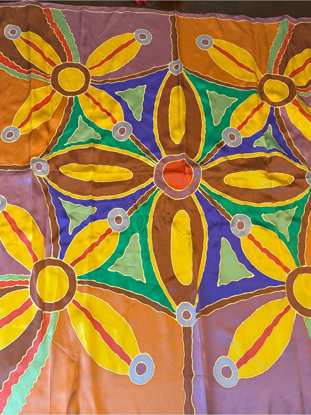 Silk square scarf